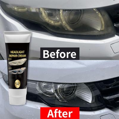 Headlight Restoration 100g Polishing Cream Car Lights Cleaner With Sponge For Automotive Oxidation Removal Long Lasting
