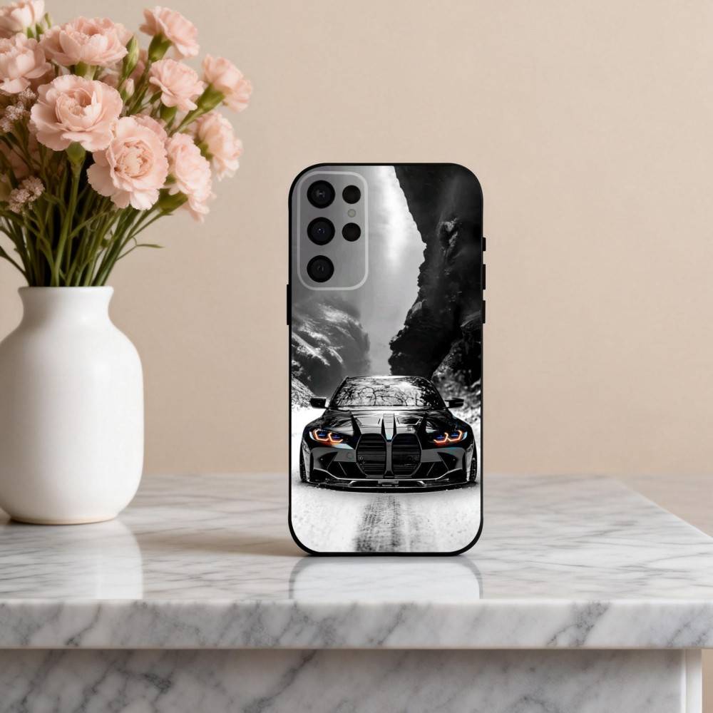 B-Blue C-Car COOL B-B-Bm-wes wheels Phone Case For Samsung S25,24,23,22,30,21,10,9,Ultra,Plus,Lite,FE,4,5 G Soft Black Case Samsung S225G