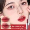 Honey Beam Double-Ended Lip Glaze: Non-Transferable Nude Matte Velvet Lipstick for a Soft Mist Finish.