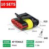 10 Sets Waterproof Connector - 1/2/3/4/5/6 Pin, 12A, IP68, for Automotive Electrical Wire, Truck/Car