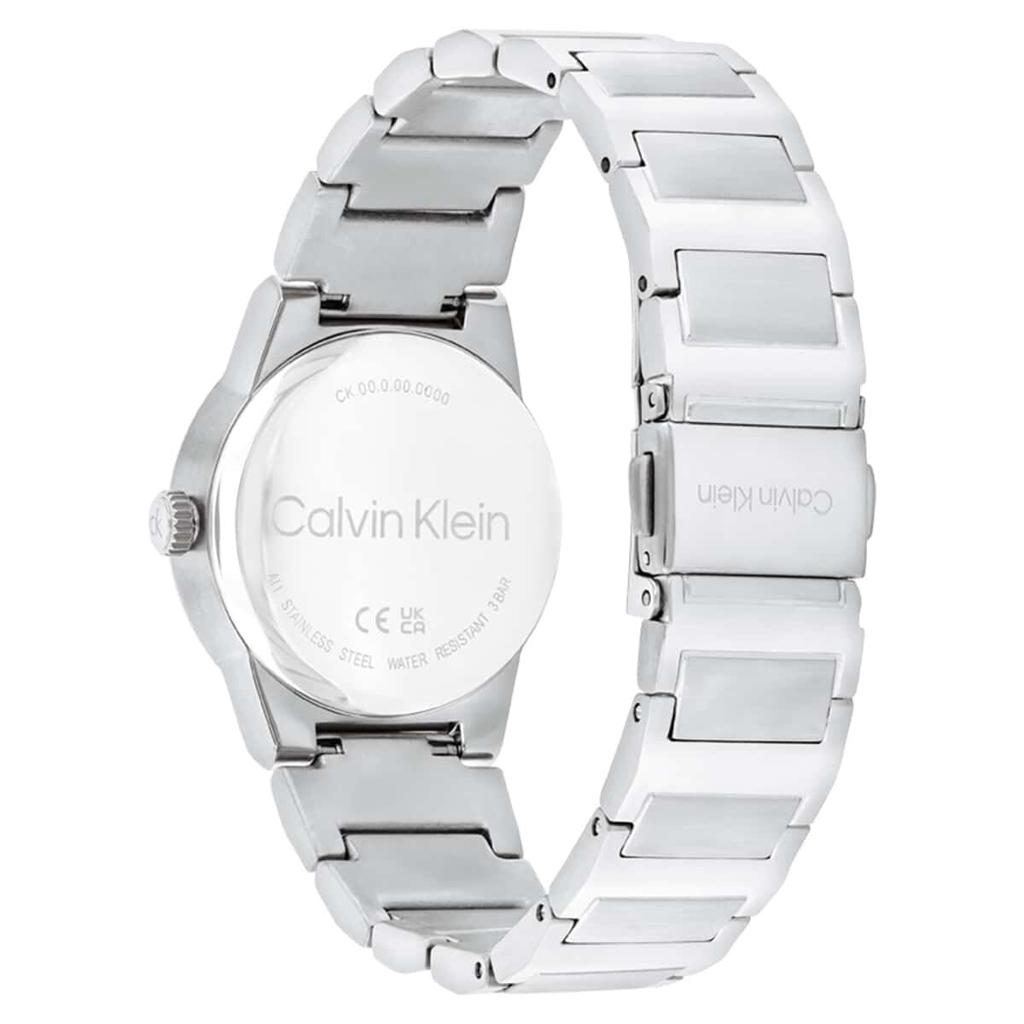 Calvin Klein LINEAR ELEGANCE Gray Stainless Steel 25100079 Women's Watch, Dial, Strap, [Official Import]