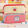 Cartoon Large Capacity Prism Grid Pen Case With Cute Dopamine Design For Students And Office Use