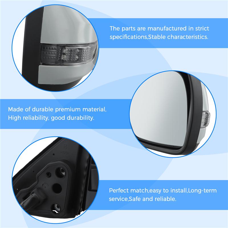 Rearview Mirror Assembly Car Rearview Mirror Reflector For Subaru Legacy 2010-2012 Outback 2010 2011-A87Q