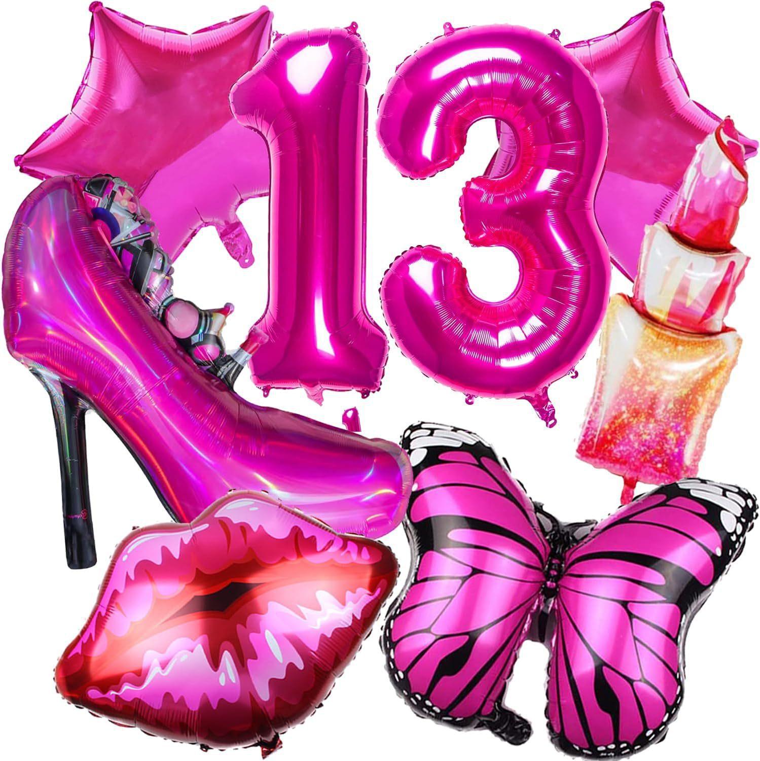 

Розовые воздушные шары для девочек, воздушные шары на день рождения для девочек, принадлежности для вечеринки по случаю дня рождения принцессы, ярко-розовый набор воздушных шаров на высоких каблуках для вечеринки по случаю дня рождения девочки 13 years ol