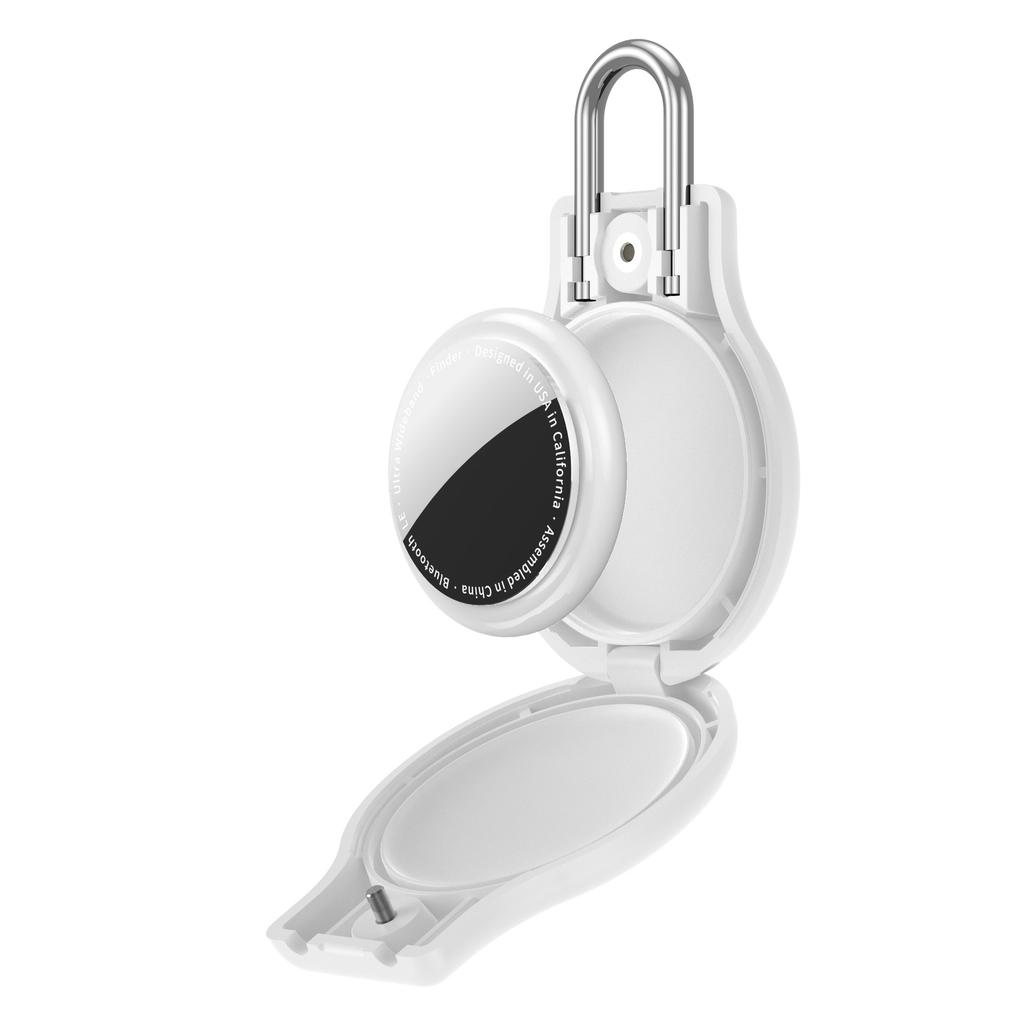 CP69 For Apple AirTag Anti-lost Tracker Waterproof Case Shockproof Metal Cover with Safety Lock