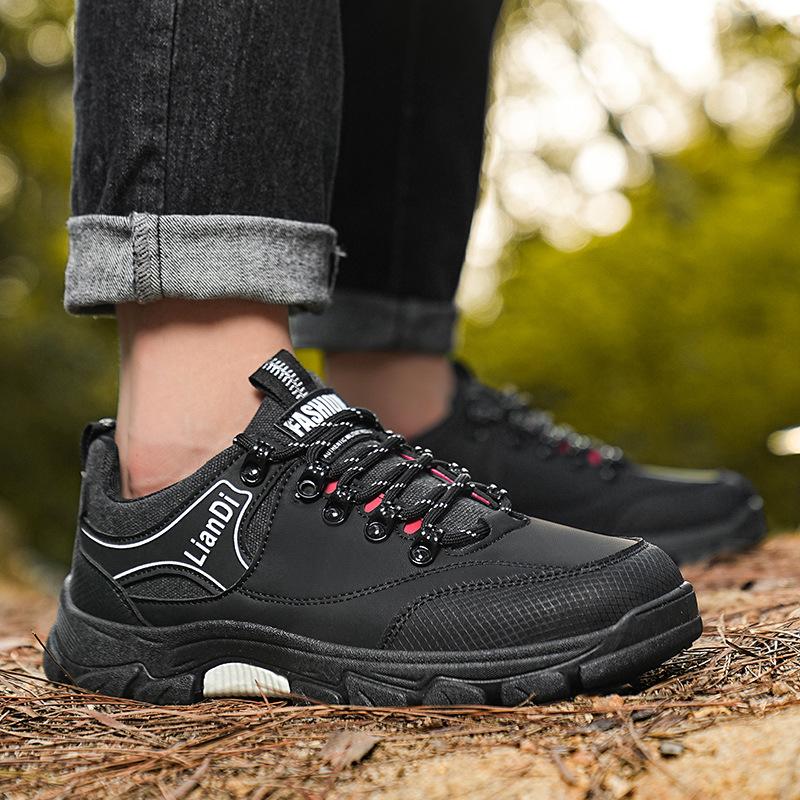 Men's Shoes Autumn New Outdoor Mountaineering Work Work Wear-resistant Waterproof Labor Insurance Sports and Leisure Tooling Trendy Shoes