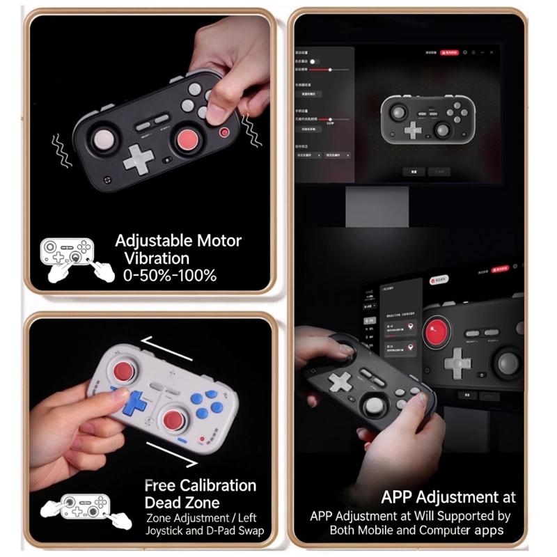 Hall Effect Mini Game Controller Feature Precisions Joysticks Technology for Accurate Control for NS PC Compact Design