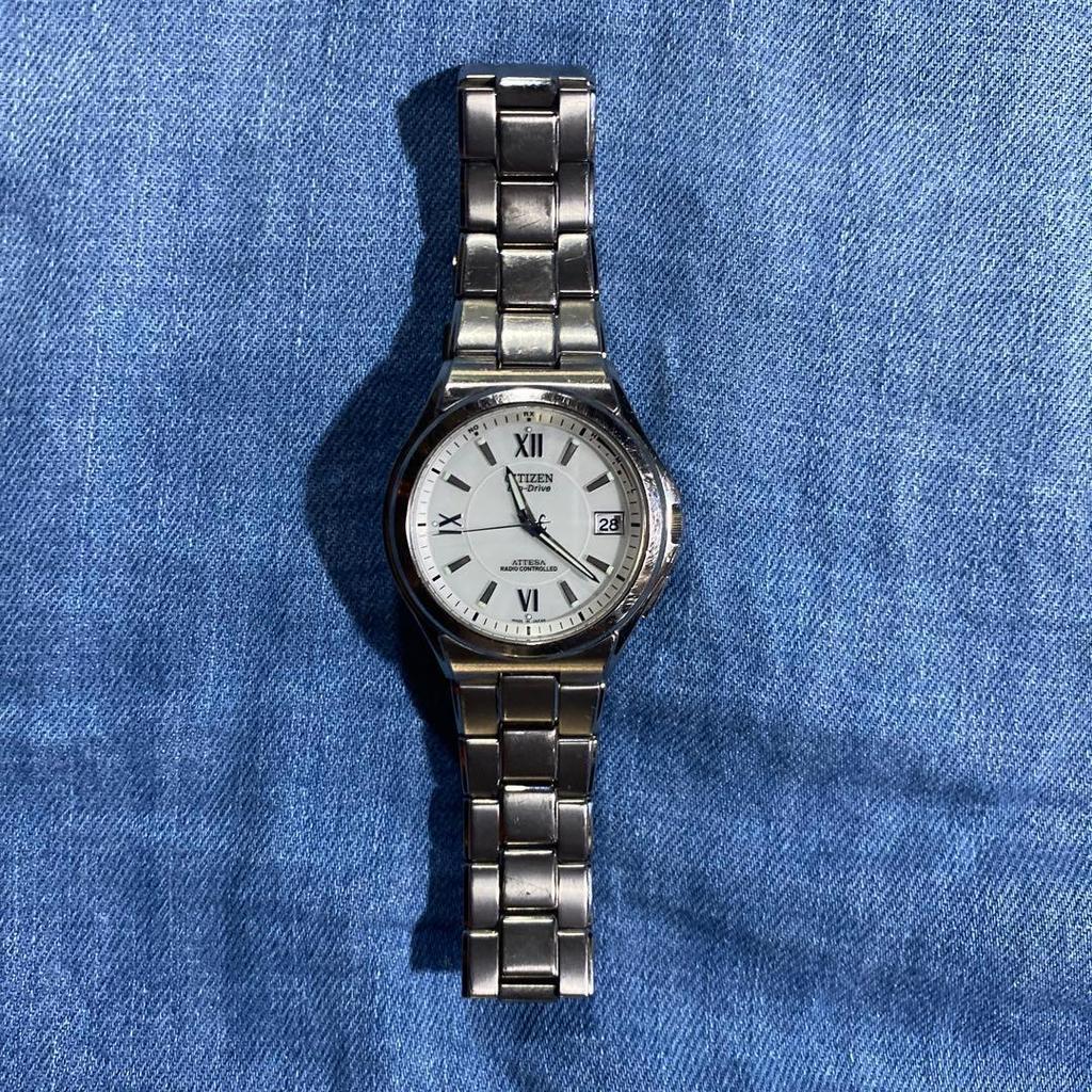 Used CITIZEN ATTESA Eco-Drive Radio Watch Citizen Solar