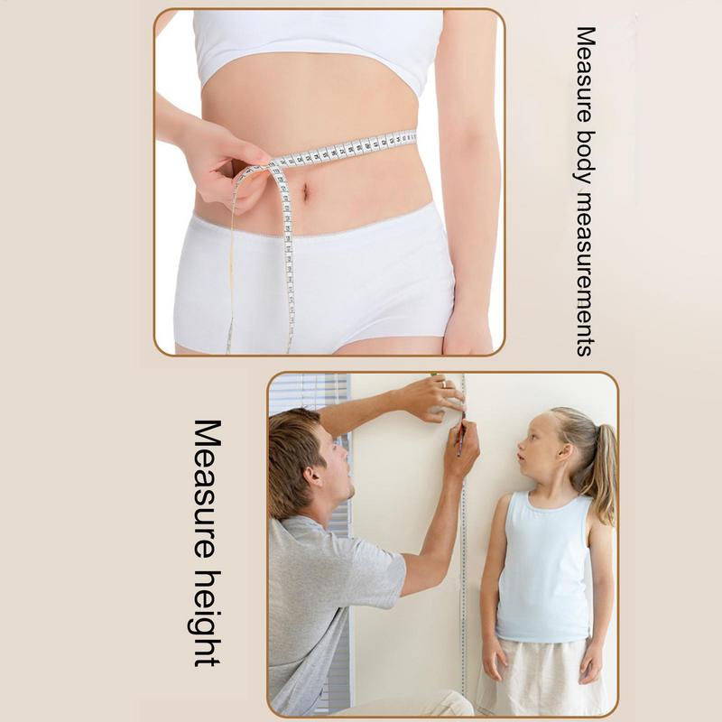 2M Mini Portable Leather Tape Measure Household Measuring Tape Measurement Of Three Dimensions Body Measuring Tape