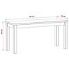 Dining Bench 95 x 32 x 45 cm Solid Oak Natural