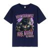 Versteck deine Frau, der Alpha ist da Lustige Werwolf Meme T-Shirts Unisex Damenmode Hip Hop Kurzarm-T-Shirts Lässige Baumwoll-T-Shirts