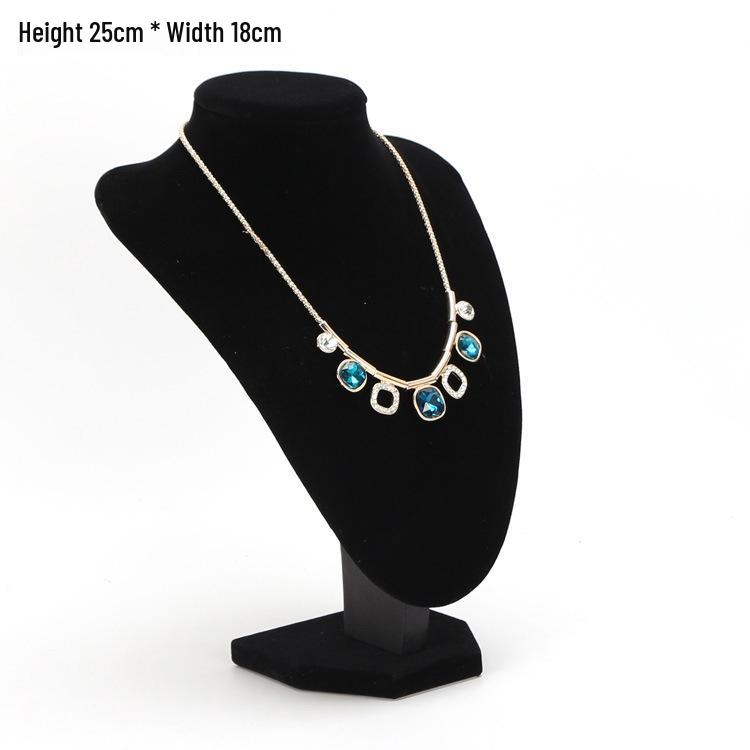 Velvet Black Necklace and Pendant Display Stand