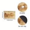 1Pcs Rubber Drying Mat With Wood Grain Print For Coffee Shop Restaurant Kitchen Carpet Tableware Durable Diatom Mud Table Mat Pet Mat Coffeeware