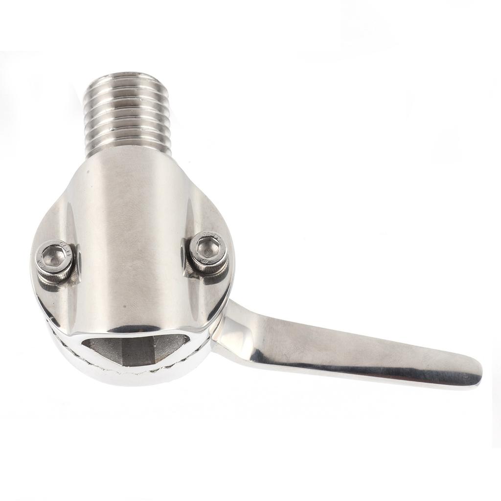84mm 3.3in Marine VHF Antenna Mounts 316 Stainless Steel 306 degrees  Adjustable Ratchet Mounting Hardware