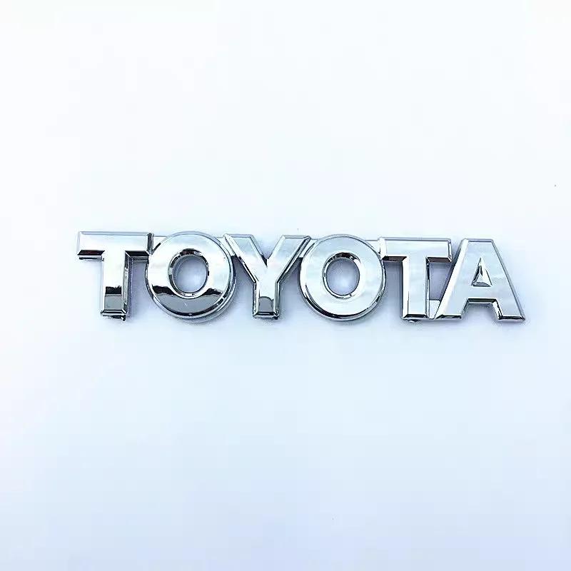 Hub Caps 3D Emblem Stickers For Toyota Front and Rear Car Logo GT86 Modification RAV4 Corolla Camry Prado Crown REIZ CHR