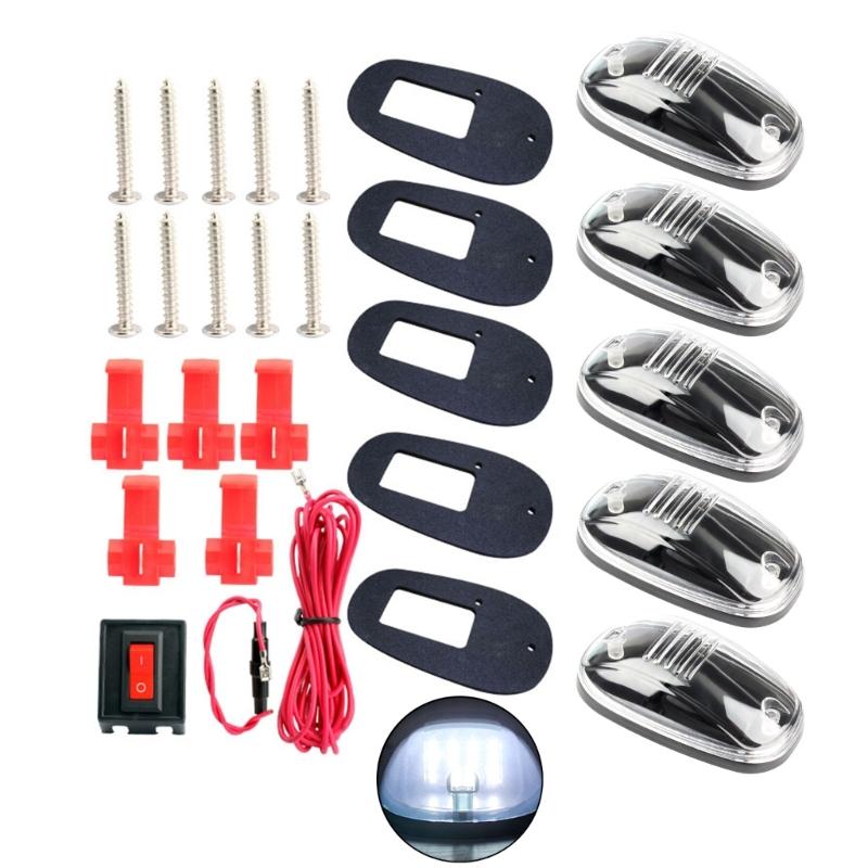 Running Top Marker Lights 12 LEDs Amber Lights Replacement Waterproof Cab Light