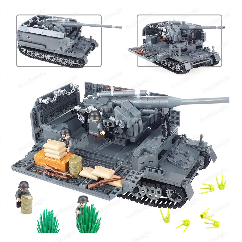 Panzerwelt Blitzkrieg Pz.Sfl. IVc Baustein WW2 Militärfiguren Waffen Zerstörer Panzer Fahrzeug Szene Modell Geschenk Jungen Spielzeug