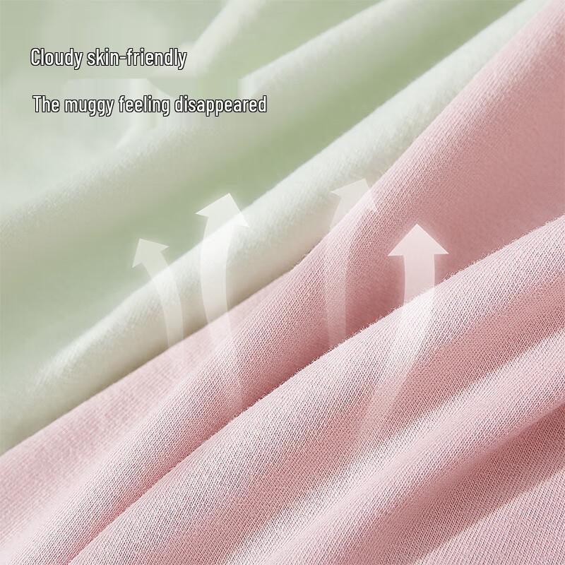 Yiershuang Seamless High-Waist Tummy Control Silk Crotch Briefs 4-Pack