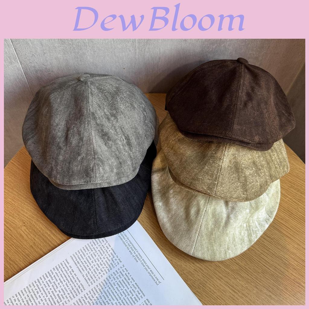 Retro-Barett im japanischen Stil aus atmungsaktivem Baumwollmaterial für Herbst-Modefans