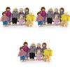 Child Wooden Furniture Dolls House Family Miniature 7 People Play House Toys With Premium Quality And Timeless Design**