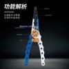 Saltwater Fishing Pliers with Braided Line Cutter Multifunctional Hook Remover Pliers for Sea Fishing Knot Tying Tool Coiled Lan
