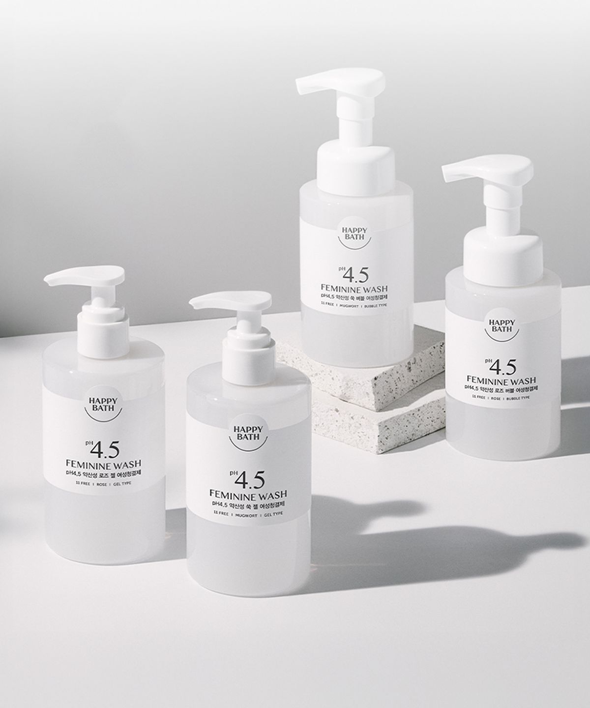 PH 4.5 Mildly Acidic Feminine Wash 300ml 3-Pack Set (Optional) 01 Mugwort Gel Type 250g 3 Packs