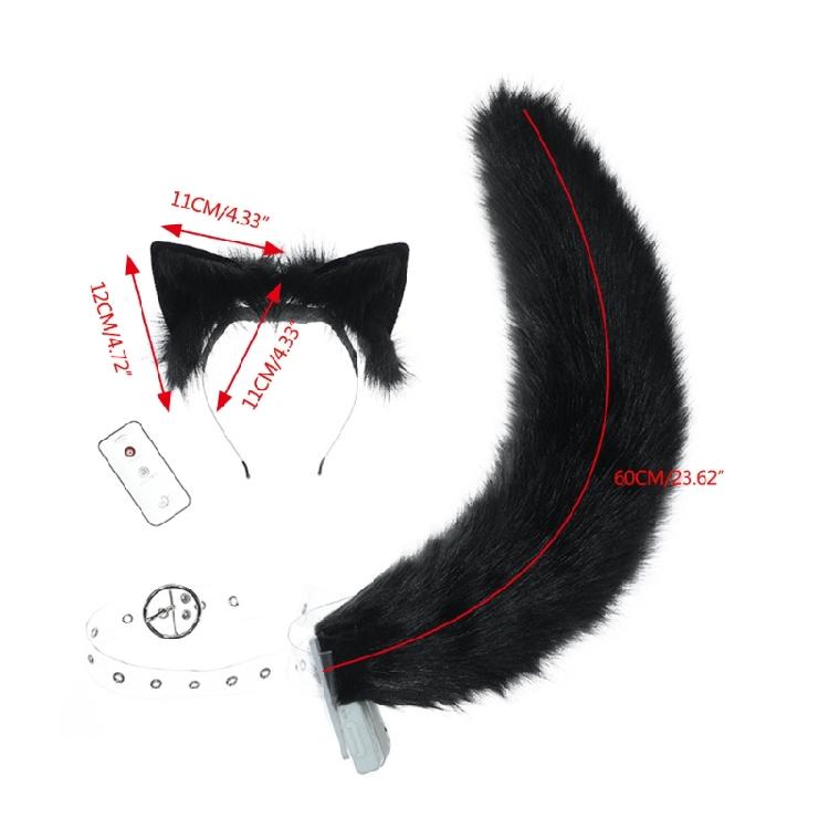 Artificial Animal Tail Headbands Costume Plushes Faux Furs Tail Dress Up Tail