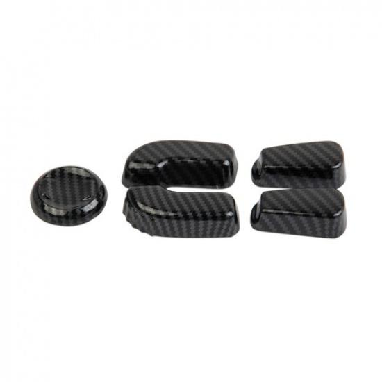 Carbon Fiber Style Seat Adjustment Button Cover trim for Subaru Crosstrek XV