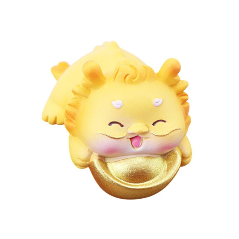 Mini Resin God Of Wealth Figurine, Funny Computer Decor, 3D Craft Sculpture, Tiny Cute God Of Wealth Statues For Car Dashboard