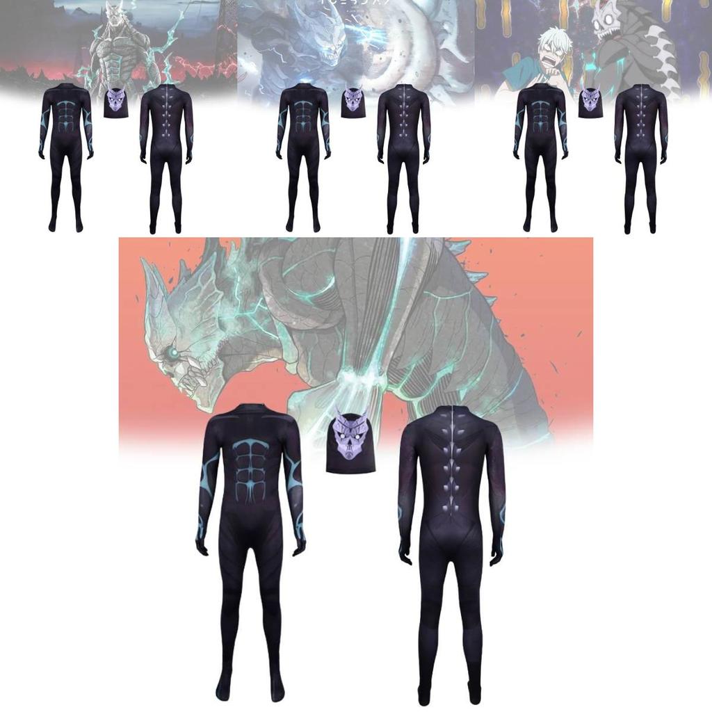 Cosplay kostým Kaiju No 8 z mléčného hedvábí pro halloweenskou kostýmovou párty