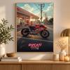 Ducati Corse Diamond Painting Kit 5D Full Drill DIY Diamond Mosaic Wall Art Home Decor