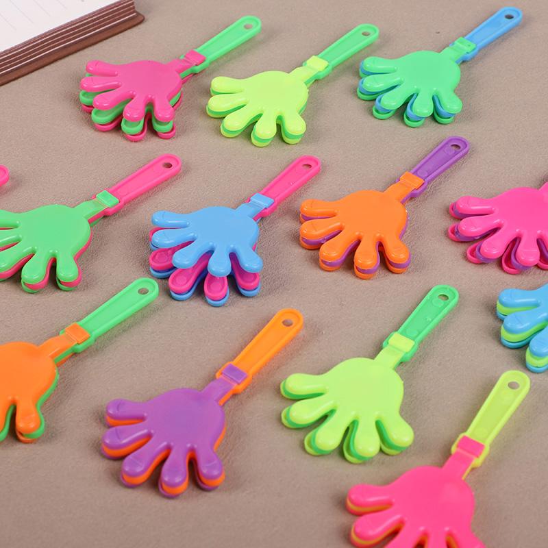 20Pcs Mini Hand Clapper Colorful Cheering Props Kids Birthday Party Favors Goodie Pinata Fillers Toys Wedding Baby Shower Gifts