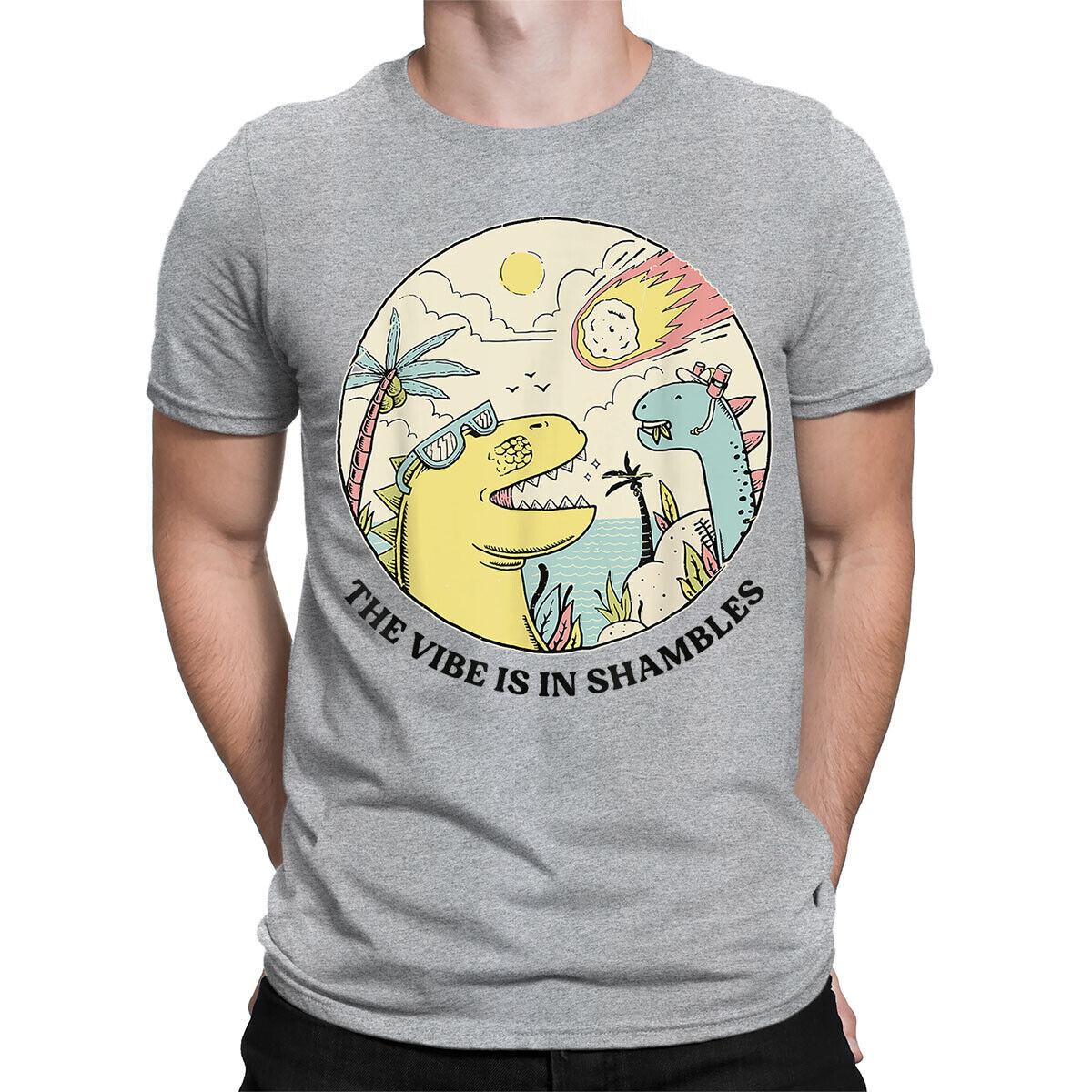 The Vibe Is In Shambles Funny Cartoon Meme Vintage Mens Womens T-Shirts #UJV6 M