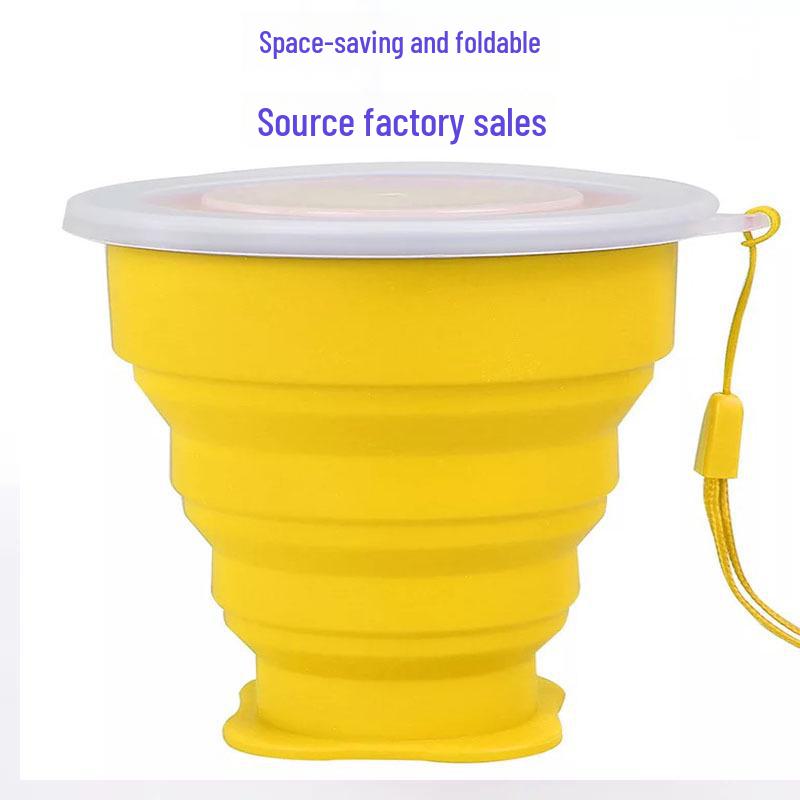 

Складная дорожная силиконовая кружка из нержавеющей стали объемом 200 мл, удобная для переноски и безвкусная, возможен индивидуальный логотип 200ml