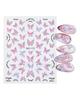 Colorful Butterfly Laser Manicure Decor Sliders Relief Engraved 5D Embossed Nail Stickers Nail Art Sticker Decal