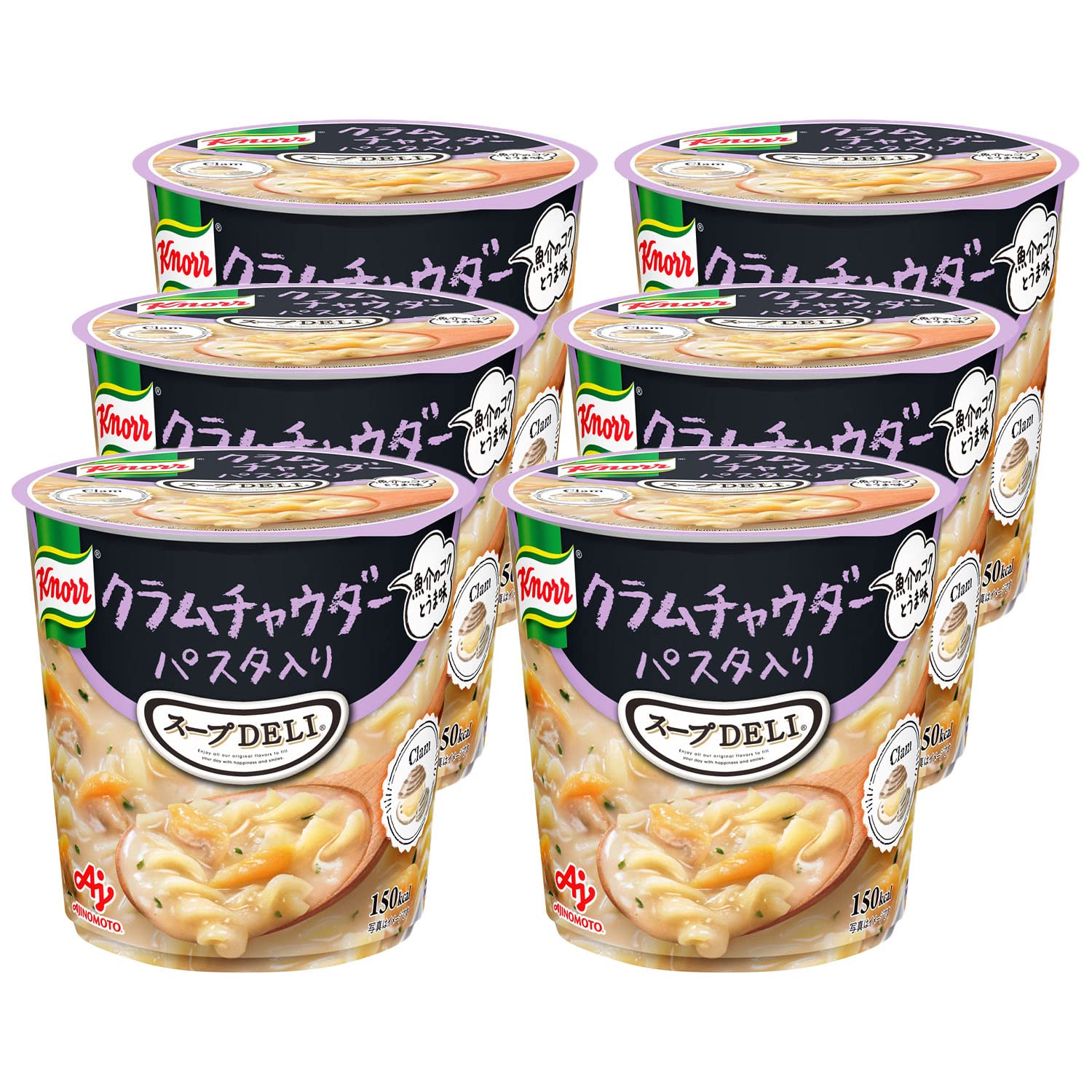 

Knorr Soup DELI Clam Chowder 38g x 6 Ajinomoto Cup Soup Soup Pasta