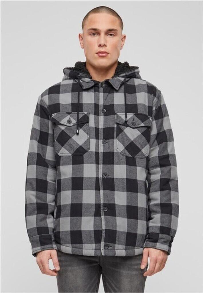 Brandit Lumberjacket Winter Jacket with Hood Black Charcoal