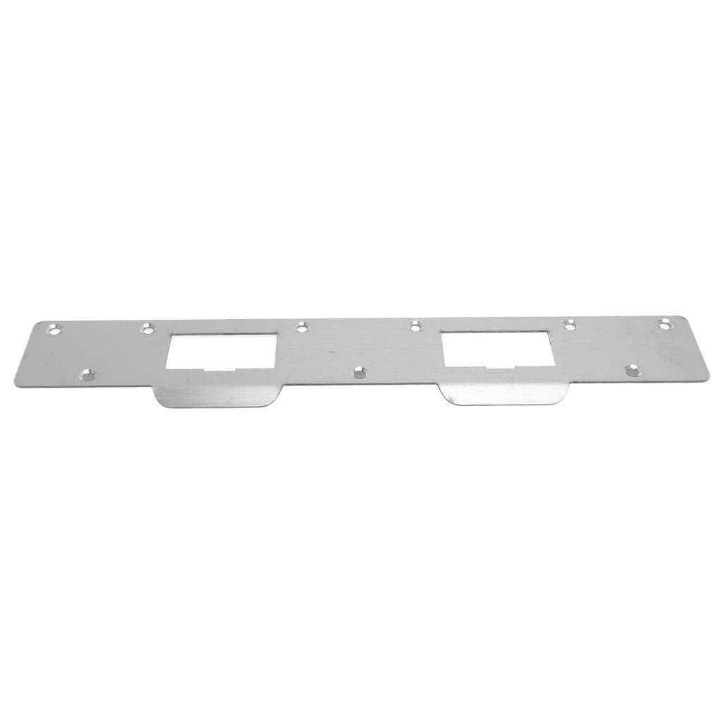 Door Strike Plate Double Holes Steel Reinforced Strong Easy Install Security Stike for 5?1/2in To