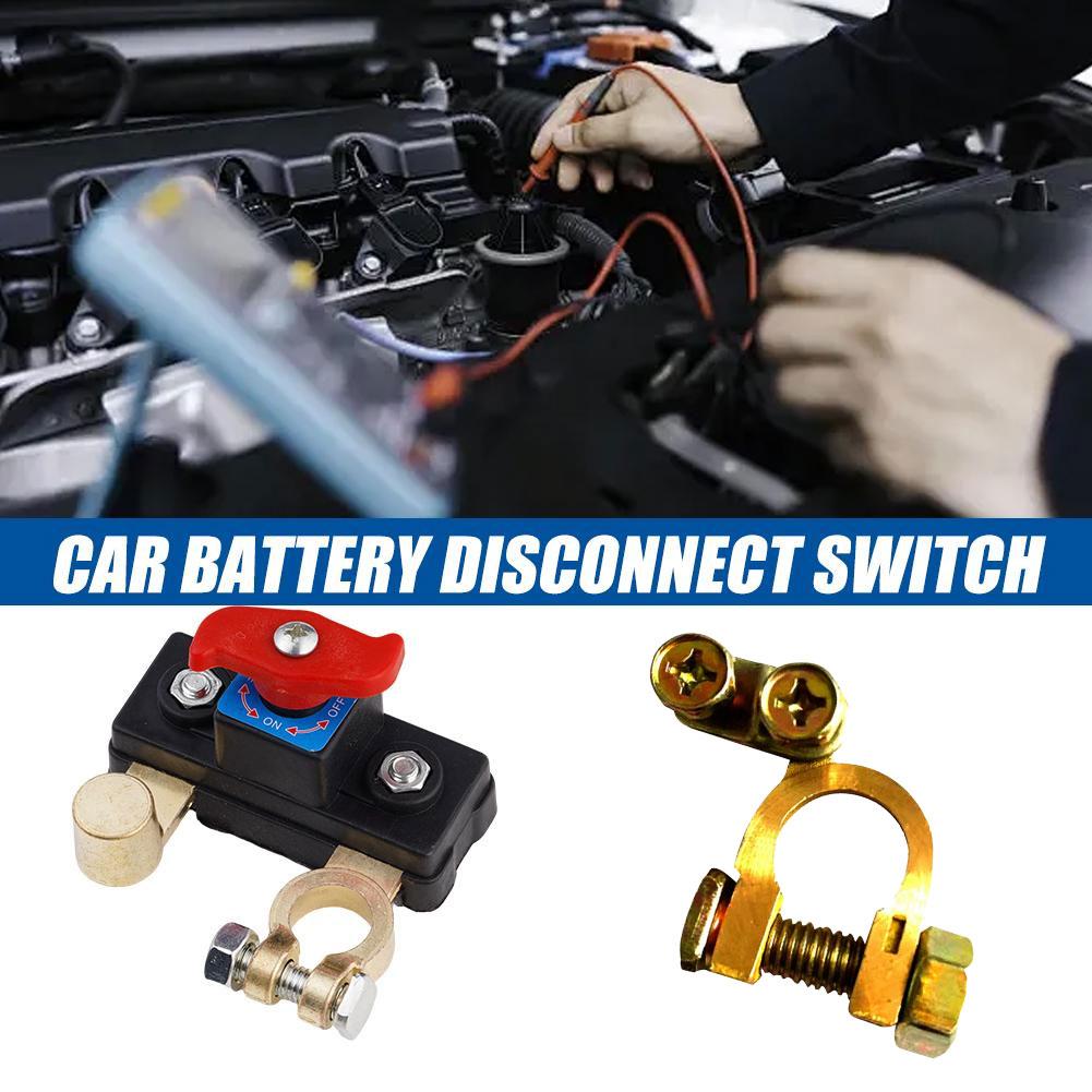 Dual Voltage Battery Master Cut Off Switch 12/24V Zinc Alloy Structure Negative Pole Disconnect Tool Free Knob PCB Design