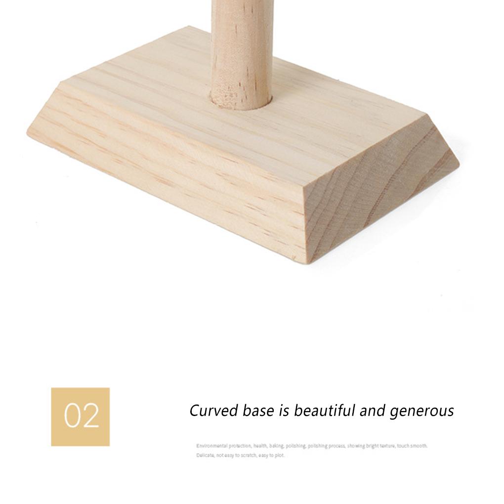 Jewelry Display Stand Wood Bedroom Dormitory Table Necklace Choker Bracelet Bangle Organizer Show Holder Rack Girls