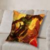 Game Doom Invincible Hero Pillow Case Anti-dustmite Pillowcase Invisible Zipper Silky Short Plush Sofa Cushion Cover