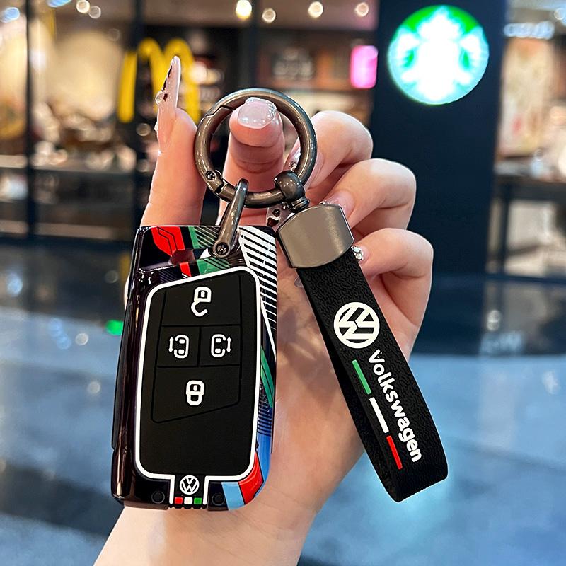 Dla VOLKSWAGEN Osłona Etui Pokrowiec Ochronny na Kluczyk Samochodowy ze Stopu Cynku Dla VW Volkswagen Passat B8 CC Arteon Magotan GTEVW Brelok