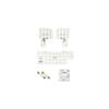 Yours (Yours) Fronx Dedicated LED Room Lamp Full Set, 3-Stage Brightness Adjustment Type, White, 6pcs [2] M