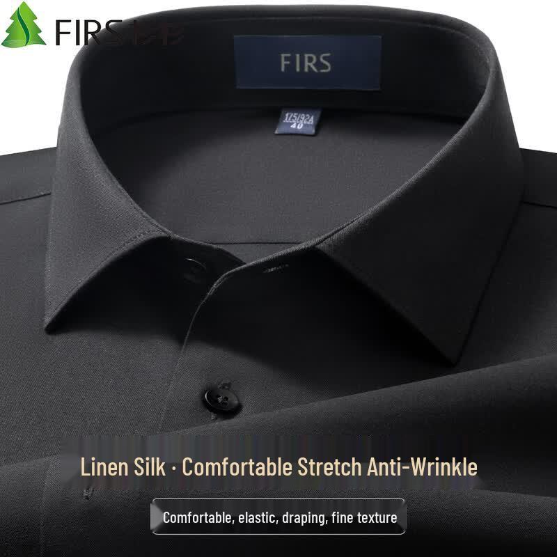 FIRS Men s Linen Silk Blend Short Sleeve Shirt 42