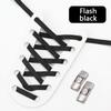 Brand Glitter Shoelaces Without Ties Elastic Laces Sneakers Tennis No Tie Shoe Laces Kids Adult Wide Shoelace Shoe Accessories