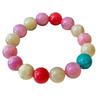 Vintage Happy Dopamine Large Particle Colored Quartzite Stone Bracelet Women'S Bracelet Atmosphere Jewelry