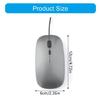 Computer Mouse With Quiet Clicks Technology Type C Cable Comfortable Grip For Professionals Students
