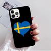Sweden Flag Phone Case Back Cover for iPhone 17 Air 16 15 14 13 11 12 Pro Max Plus Shell Coque