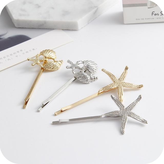 2 PCS Gift for Women Hair Clip Bright Hairpin Simple Hair Styling Accessories