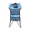 Pet Grooming Hammock Cat Dog Bathing Station Foldable Stainless Steel Frame 8 Holes Blue Large Portable for Small
